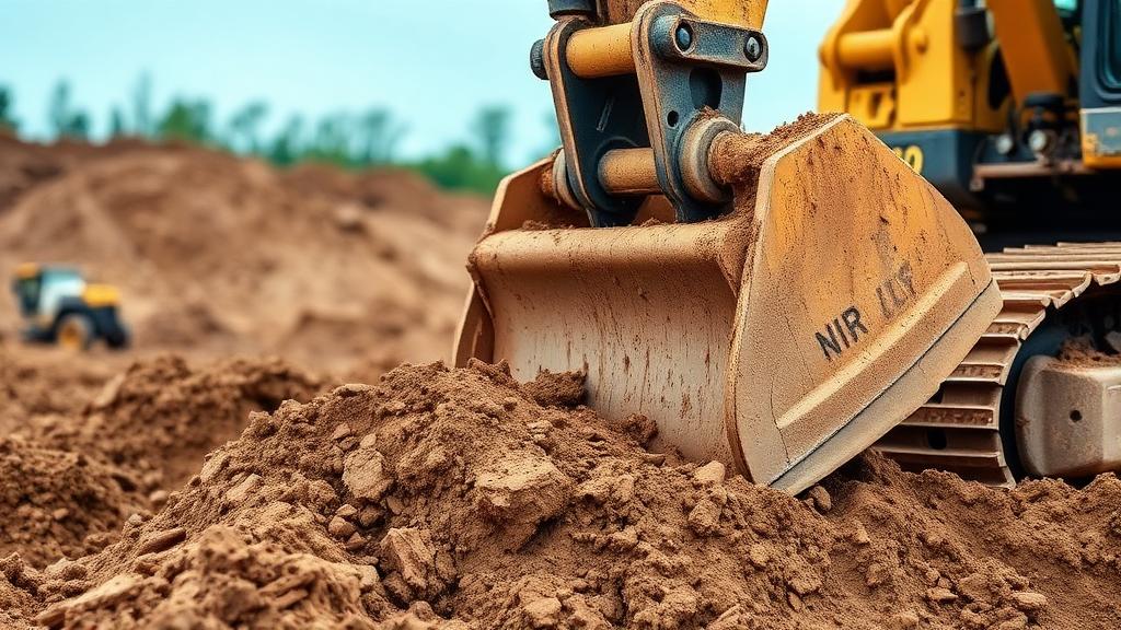 Excavation in Indiana clay soil showing challenges