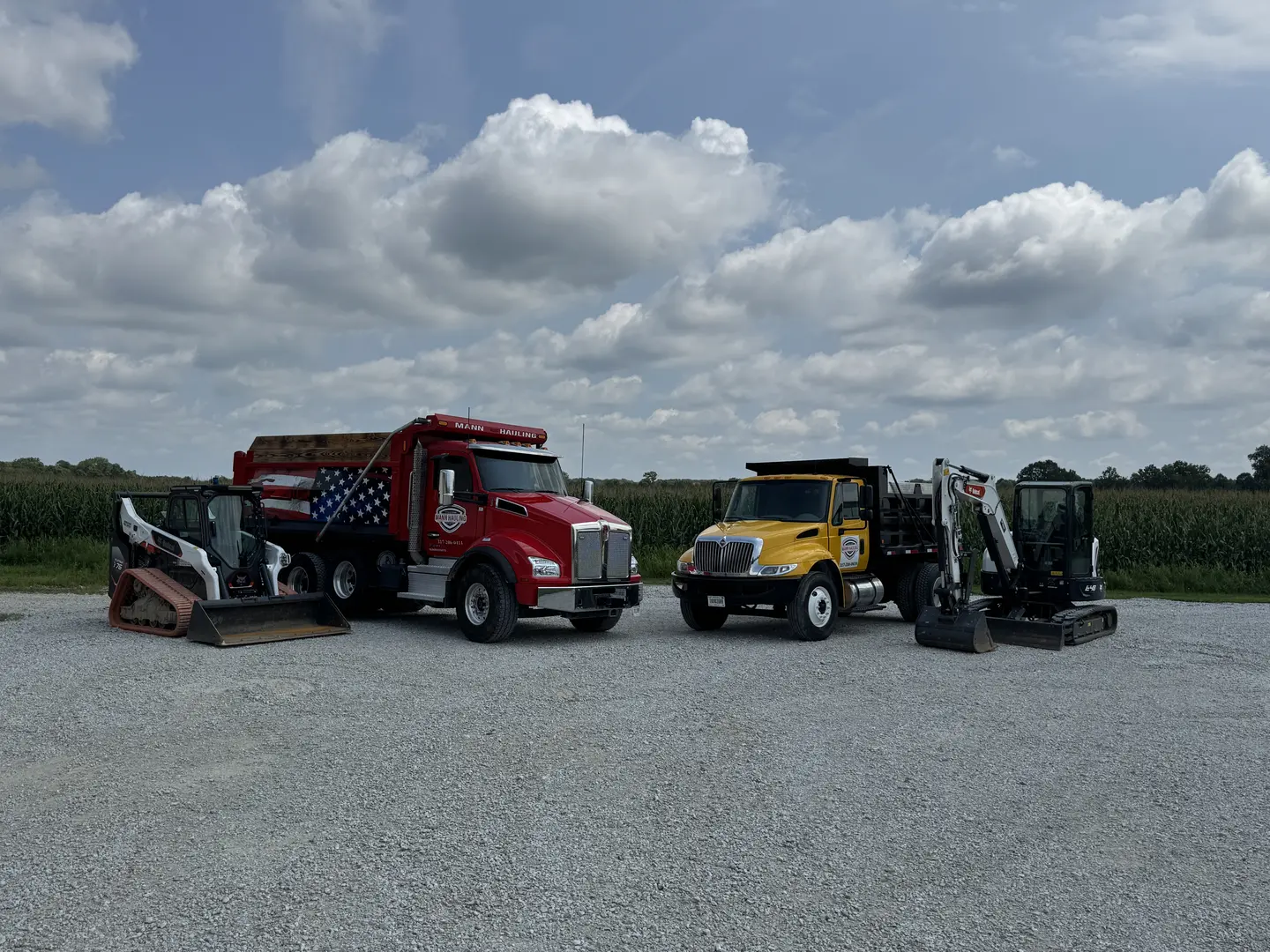 Skid steer excavation work in Hendricks County